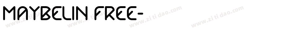 Maybelin FREE字体转换